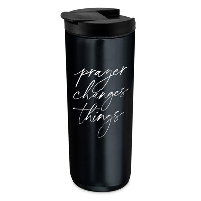 Tumbler Black 20oz Prayer Changes Things