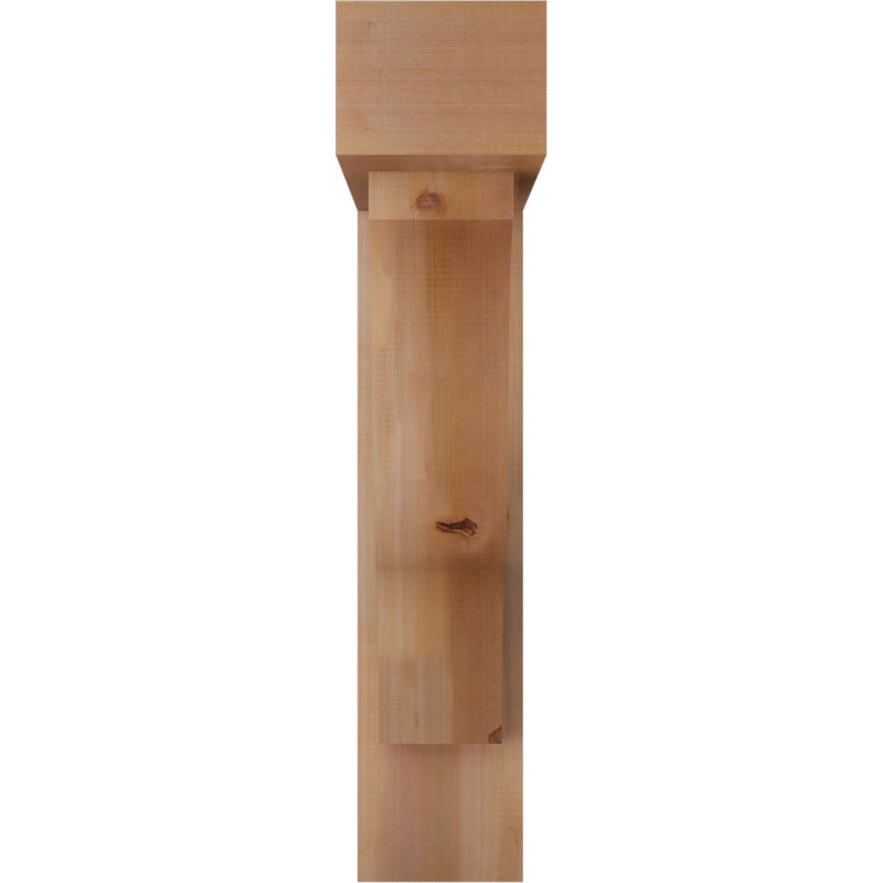 Support Funston Block avec support décalé, 36 x 32, Cèdre rouge occidental de l 7 1/2 po (lisse)