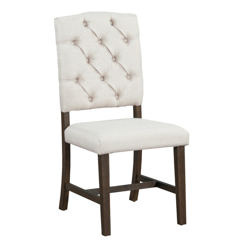 Trexm 5-Piece Retro Functional Dining Set, Round Table With A Leaf And 4 Upholstered Chairs For Dining Room And Living Room