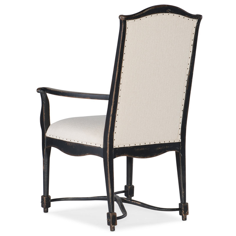 CiaoBella Upholstered Arm Chair, Black