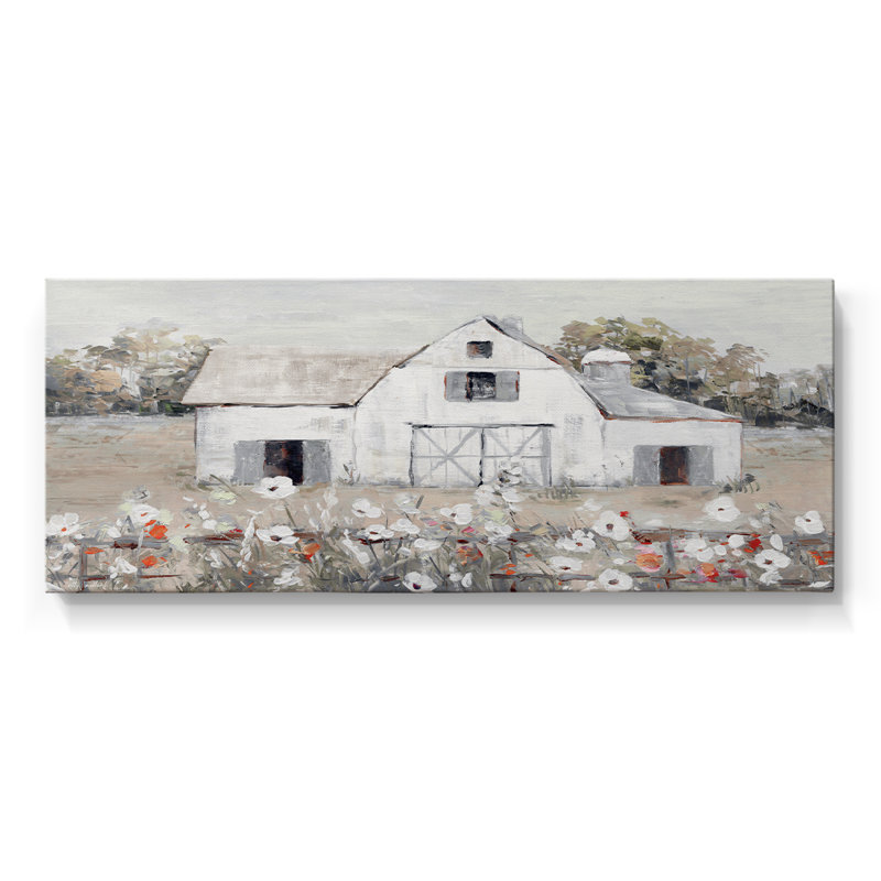 Jour à la ferme - Toile tendue avec châssis - Prêt à accrocher, H 16 po x l 40 po