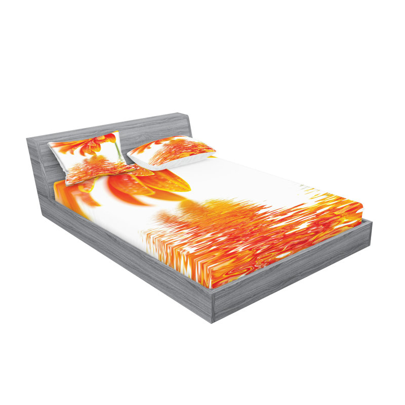 Drap-housse et coussin décoratif Ambesonne, Ensemble de draps pour très grand lit californien