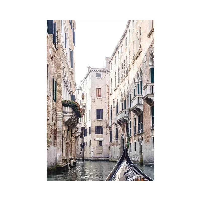 Venice View III - Print on Canvas, 45.72cm H x 30.48cm W x 1.91cm D, Wrapped Canvas