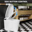 Toilette intelligente Senfot, capteur de pied, chasse d'eau automatique en position debout, siège chauffant et veilleuse, toilettes pour le confort de la salle de bain, chasse d'eau puissante, norme américaine, blanc