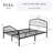 Verena Metal Platform Spindle Bed, No Box Spring Needed-281223320