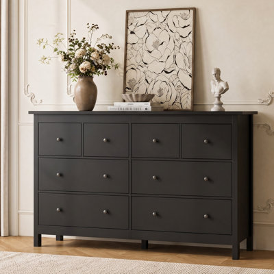 Commode double à 8 tiroirs l 50,4 po Aaditri