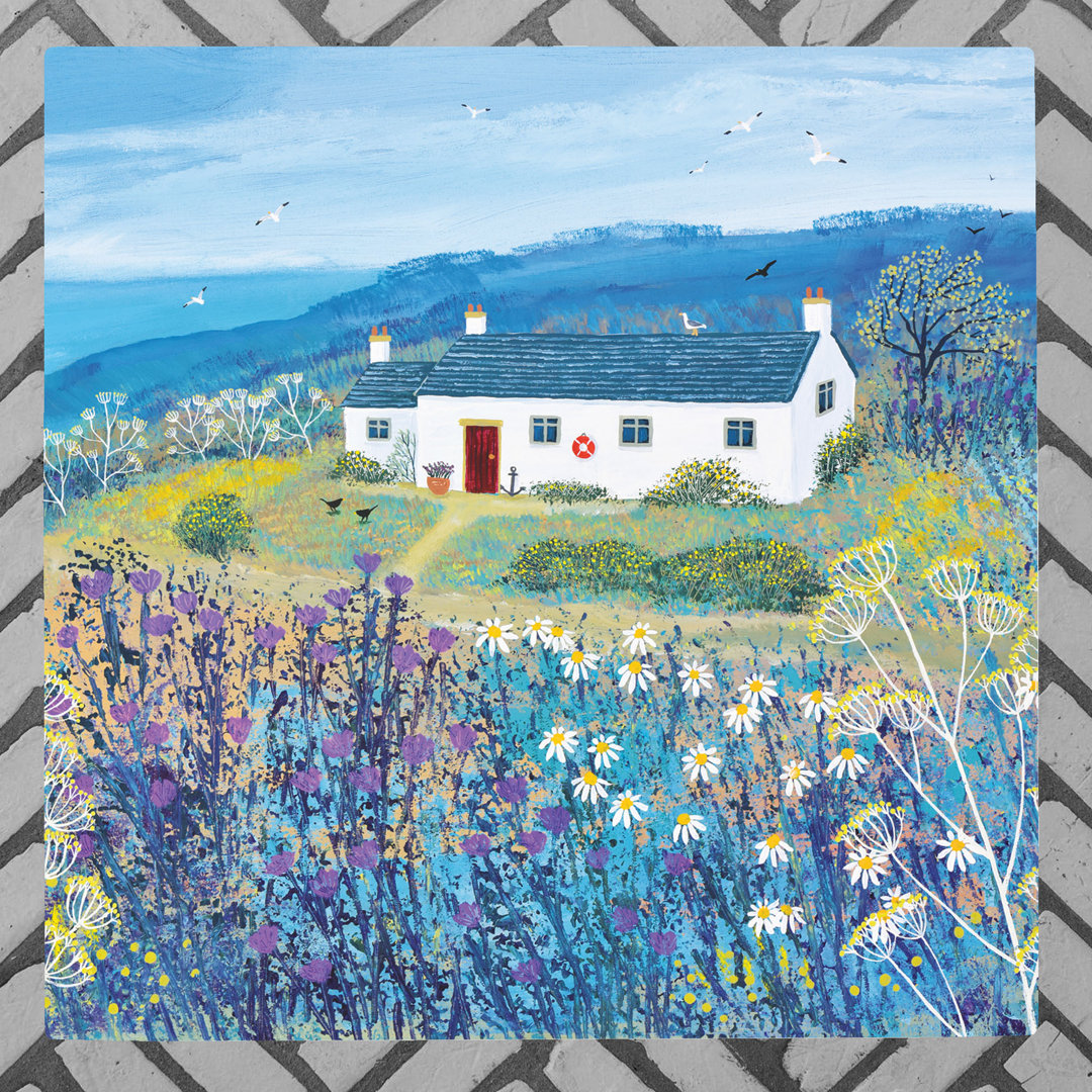 A Place By the Sea Artwork by Jo Grundy Ceramic Picture Tile 200X200