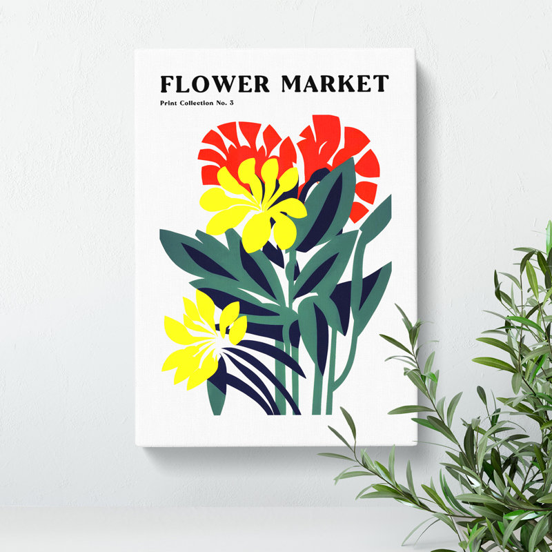 XMKTMKT-292 Flower Market Exhibition In Bloom No.3 - Wrapped Canvas Print, 76cm H x 50cm W x 3cm D