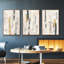 Ensemble de 3 pièces Melon Litme I encadré sur toile-97793033-97793034