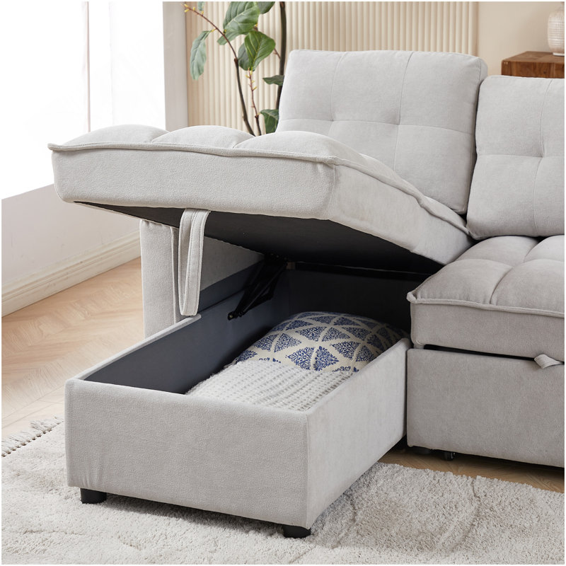 Canapé inclinable de 78,75 po, canapé-lit escamotable avec ports de chargement USB et Tape-C, canapé modulaire en forme de L avec rangement inclinable et rangement avec accoudoirs, canapé de salon confortable