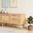 70inch Modern TV Stand with Rattan Doors, Ample Storage, and Cable Management for TVs up to 80 Inches, Entertainment Center