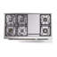 Cuisinière ILVE Nostalgie II Series 48 po à double combustible avec 8 brûleurs scellés et plaque de cuisson (gaz naturel, porte pleine)-812063141-812063136