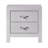 Modern 2 Drawer Nightstand With Chrome Handle