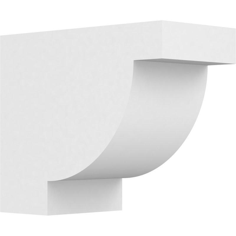 Queue de chevron standard en PVC de qualité architecturale Alpine, H 10 po x L 6 po x P 12 po