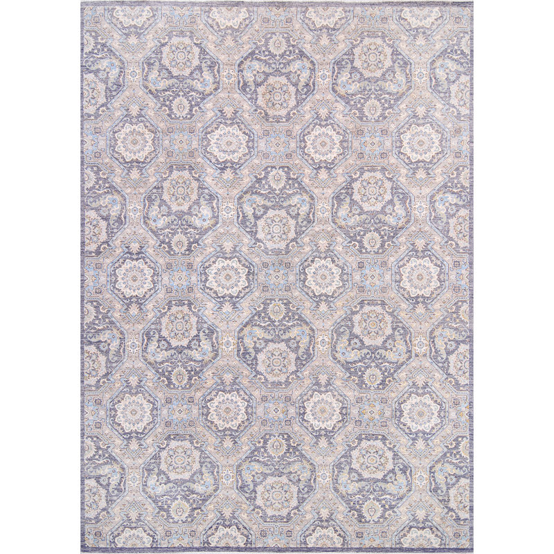 One-of-a-Kind 10' X 13'11" Wool Area Rug Gray/Blue/Ivory/Beige