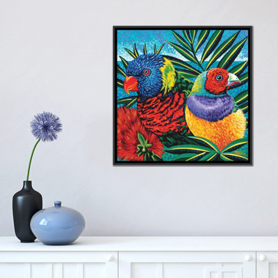«Birds in Paradise II», reproduction d'impression sur toile tendue