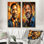 Sapphire Smith Portrait Popart - ensemble de 2 reproductions d'art abstrait Popart