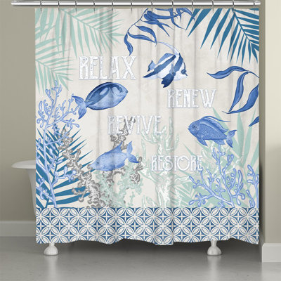 Sumlin Coastal Spa Shower Curtain