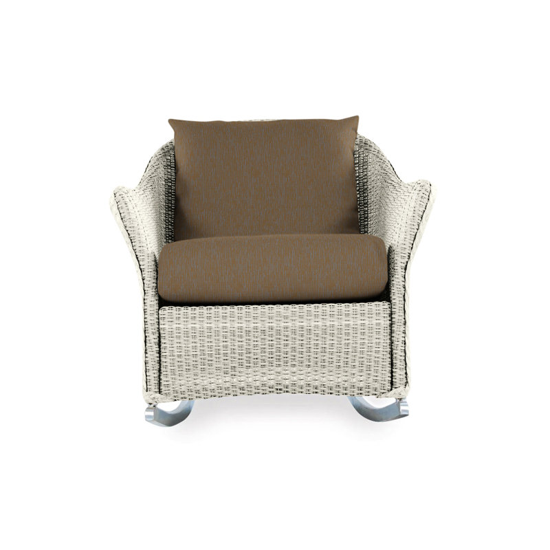 Weekend Retreat Outdoor Rocker Chair, Demo Oatmeal, Linen