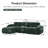 110.8" Upholstered L-Shaped Boneless Sectional With Ottoman-1817936874