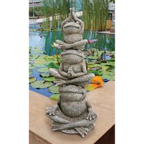 9.5 Realistic Frog Hand Painted Outdoor Garden Statue - N/A - Bed Bath &  Beyond - 29717878