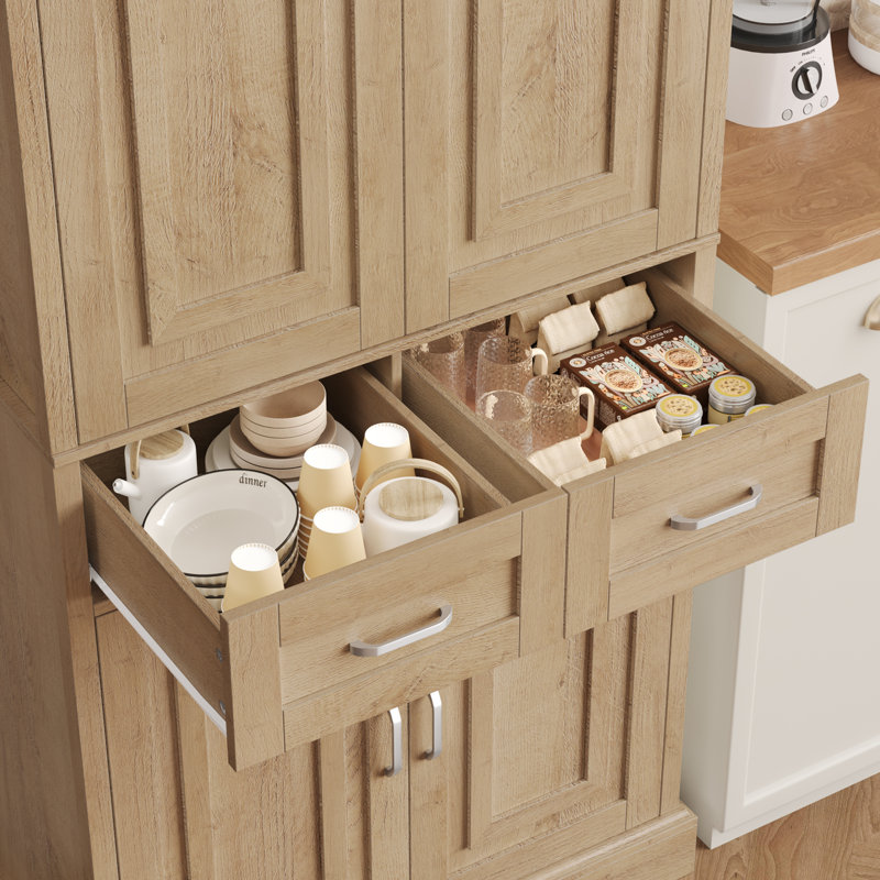Garde-manger 70,9 po Hettel, Chêne