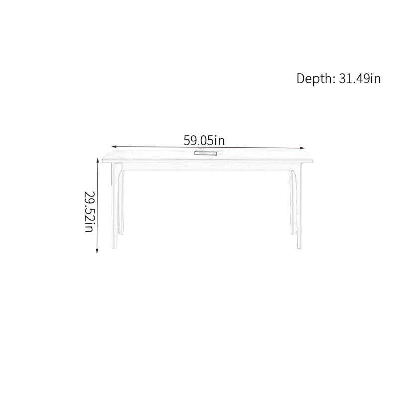Emert, 29.52"H x 59.05"L x 31.49"W