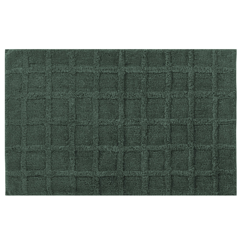 Tapis pour salle de bain Carter, Vert émeraude
