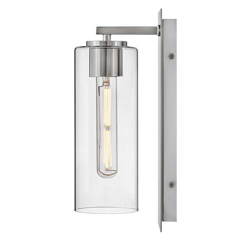 Chimere Steel Armed Sconce, Polished Nickel