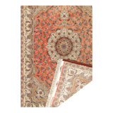 Fine hand Knotted Persain silk & wool Tabriz 6'6"X10'