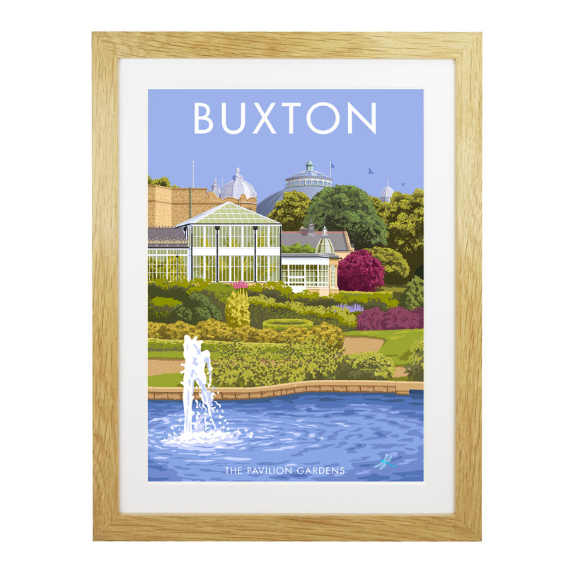 Buxton Derbyshire - Print, Oak Framed, 40cm H x 30cm W x 1cm D