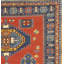 Turkish Wool Southwestern Area Rug in Red