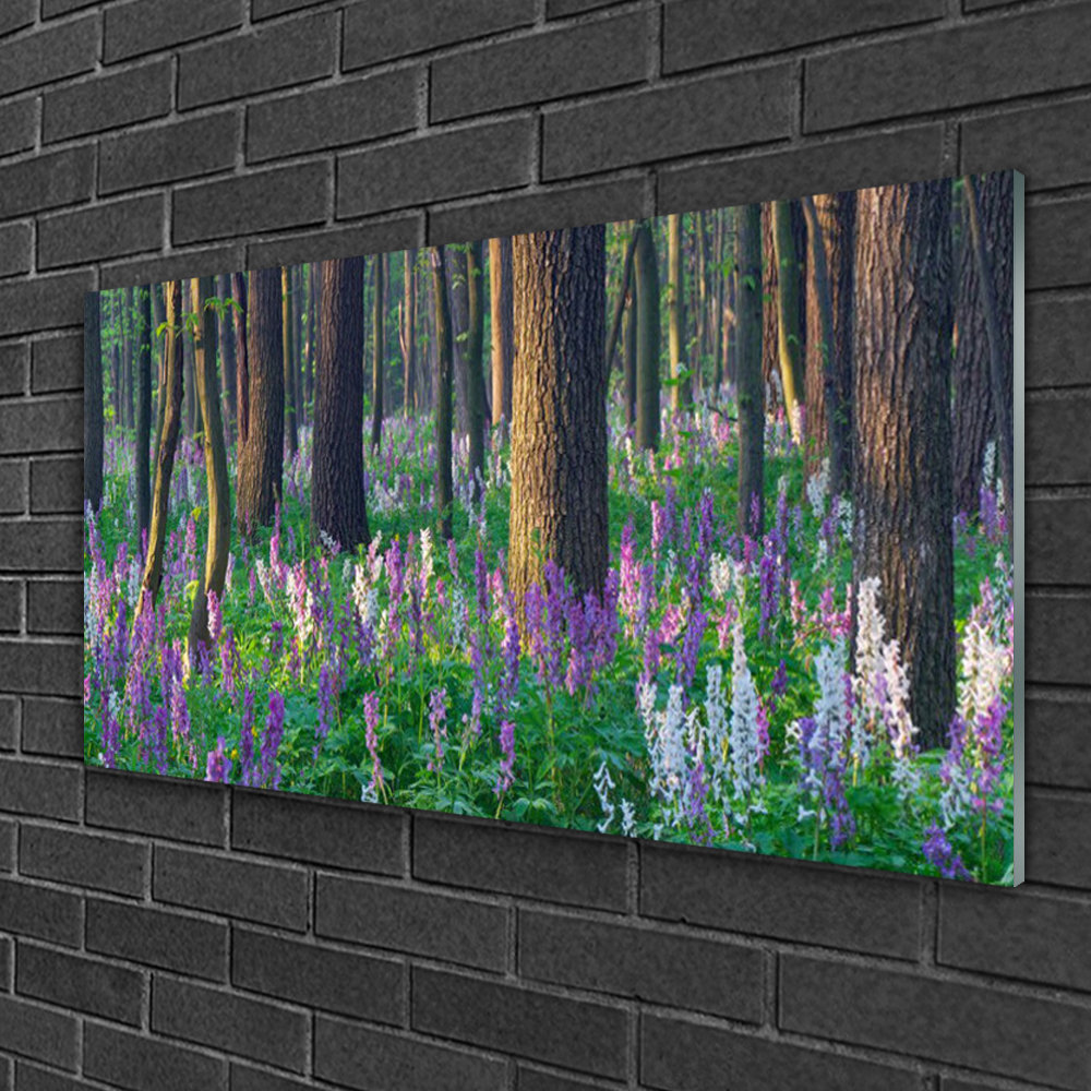 Glasbild Forest Nature