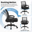 Chaise de travail ergonomique en filet avec support lombaire réglable-1288159821
