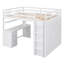 Lit mezzanine avec tiroirs de rangement, bureau et garde-robe - Conception compacte et peu encombrante-2005243635-2005243632