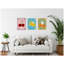 Ensemble d'art mural sur toile encadré «Lush Duo 1 Cherry Lemon and Orange» par Shatha Al Dafai