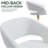 Swivel Adjustable Height Bar Stools with Hollow Back and Arms, Modern PU Leather and Metal base Counter Stools,for Kitchen Dining Room-1863005368-1861305660-1857487110