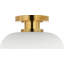 Cyrus 8" Flush Mount with White Glass-2067251512