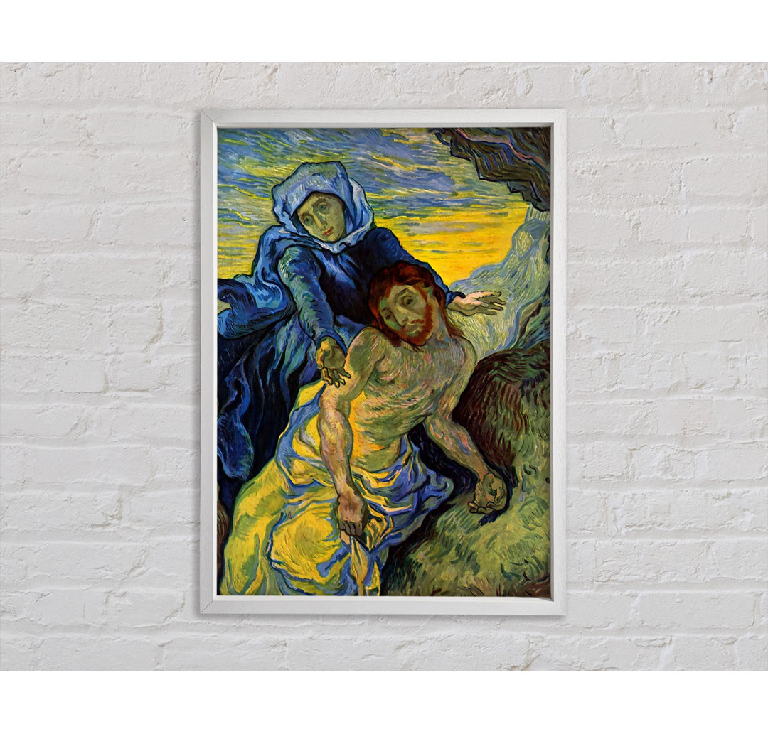 Van Gogh Pieta (von Eugene Delacroix) - Einzelbildrahmen Kunstdrucke auf Leinwand