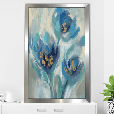 «Blue Fairy Tale Floral I» par Silvia Vassileva - Peinture