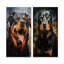 Rottweiler Resilience - ensemble de 2 reproductions d'art mural en métal-1232443932