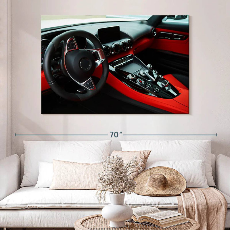Mehar Black And Red Car Interior