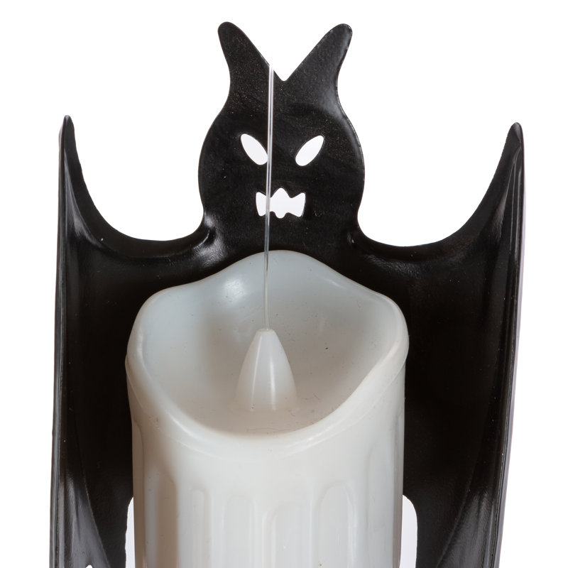 Ensemble de 4 bougies chauve-souris flottantes pour Halloween