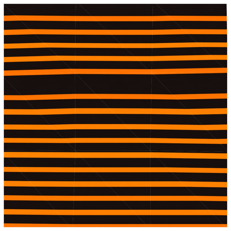 Édredon à rayures moderne, Simple extra long, Rayures oranges