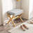 Solid Wood Accent Stool-1191567805