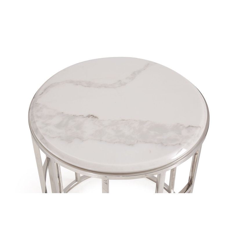 Galgorm Parks Marble Top End Table