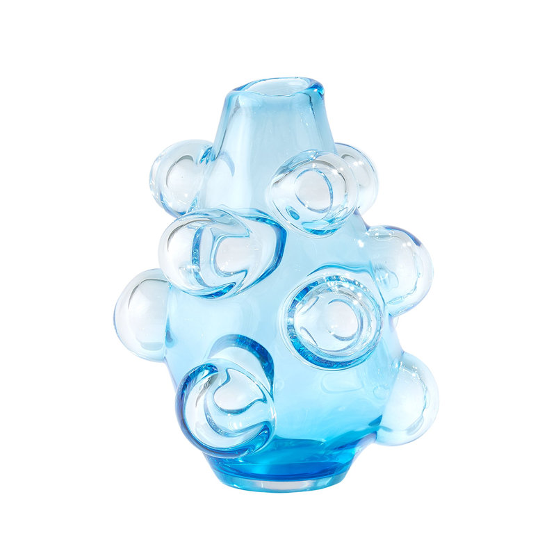Glass Table Vase, Overall Height- 6.75"