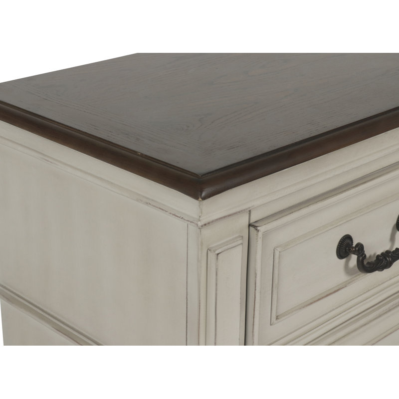 Ensemble de 2 tables de chevet en bois Norcross Blanc
