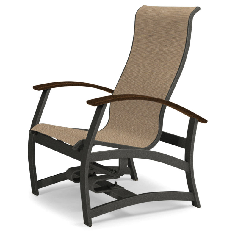 Belle Isle Outdoor Armchair, Kona P10, Textured Graphite, Beacon Taupe Sunbrella®