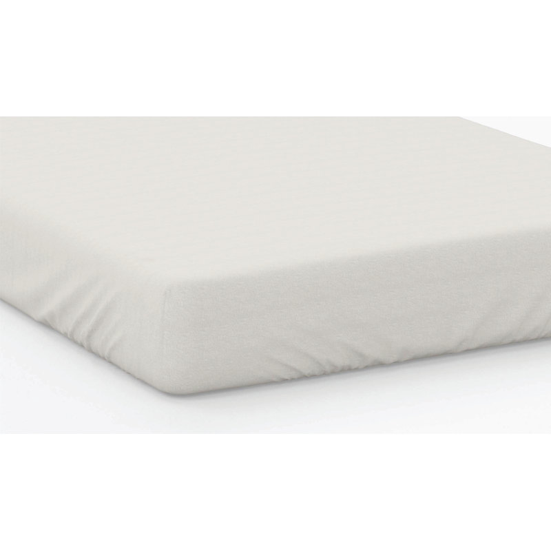 600 TC 100% Cotton Range Sateen Fitted Sheet, Ivory, Emperor (7')